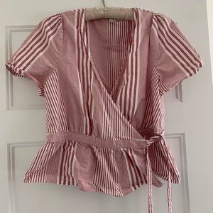 Madewell wrap shirt